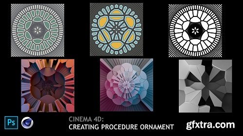 Cinema 4D: Creating Procedured Ornament (2D and 3D) with no plugin