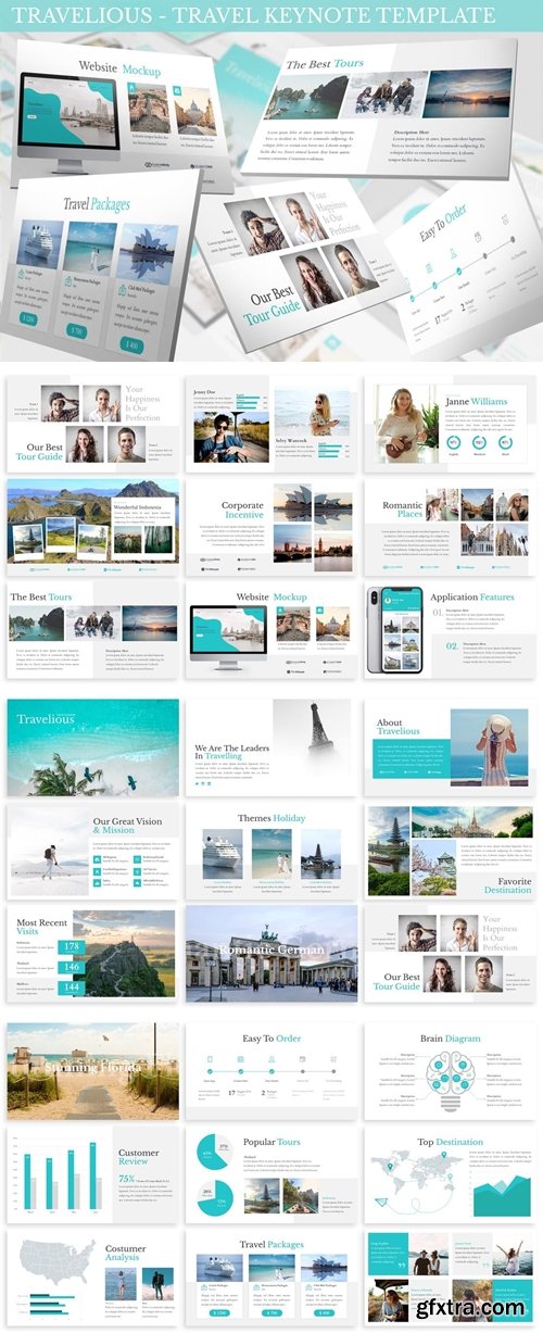 Travelious - Travel Keynote Template