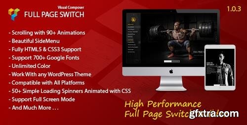 CodeCanyon - Full Page Switch v1.0.3 - With Side Menu - Addon For Visual Composer - 15813777