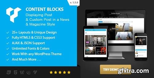 CodeCanyon - Content Blocks Layout For WPBakery Page Builder (Visual Composer) v1.5.0 - News & Magazine Style - 18866249