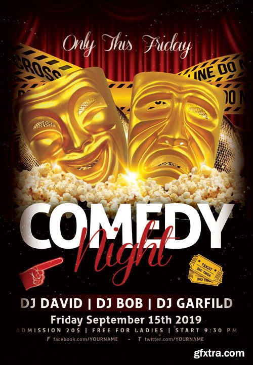 Comedy_night - Premium flyer psd template