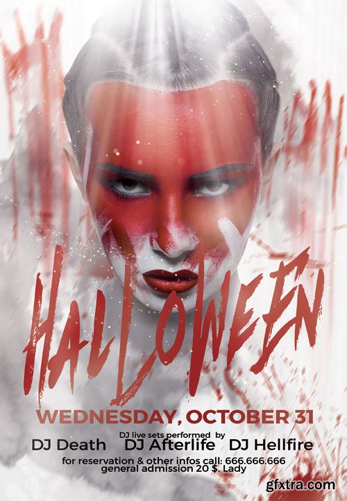 Halloween night(2) - Premium flyer psd template