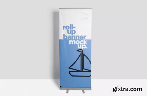 Roll-up Banner Mockup PSD