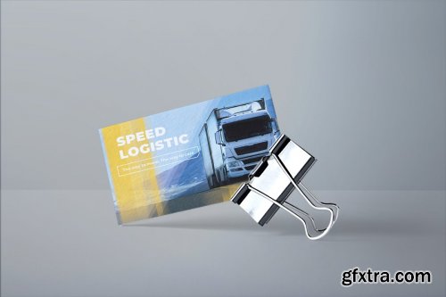 CreativeMarket - Trucking Logistics Business Card 3987147