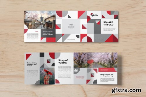 Corporate Business Square Trifold Brochure