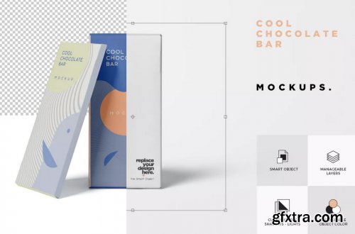 5 Cool Chocolate Bar Mockups