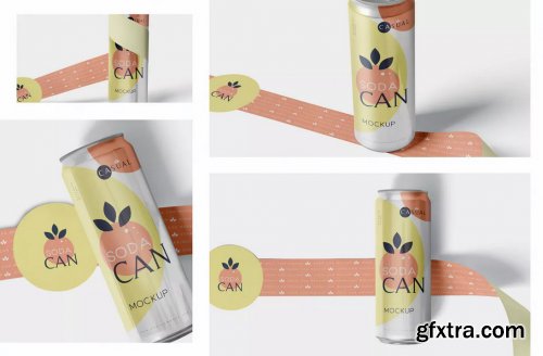 Chilled Soda Can Mockups