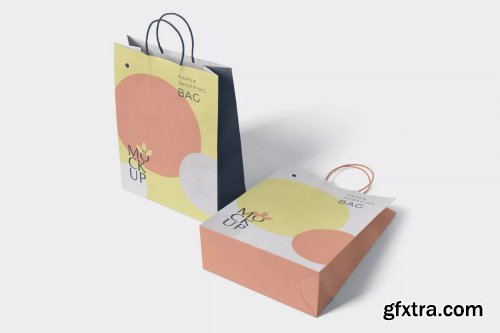 5 Paper Shopping Bag Mockups