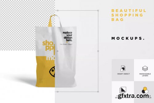 5 Beautiful Shopping Bag Mockups