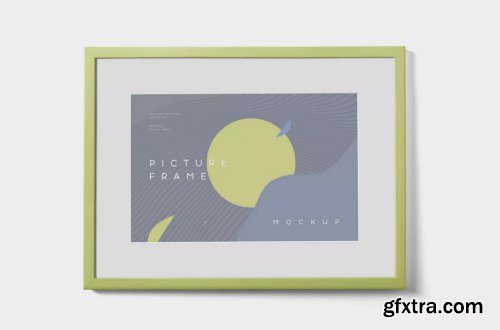 5 Rectangular Picture Frame Mockup