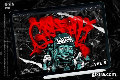 CreativeMarket - GRAFFITI BRUSH for procreate 3983122