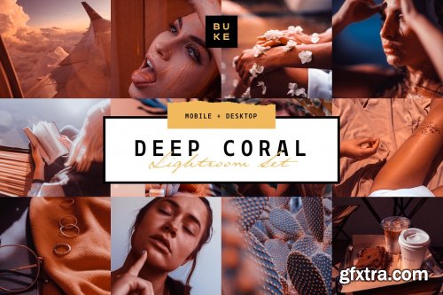 CreativeMarket - Deep Coral 4 Lightroom Preset Bundle 3957677