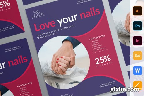 CreativeMarket - Nail Studio Poster 3998057