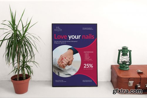 CreativeMarket - Nail Studio Poster 3998057