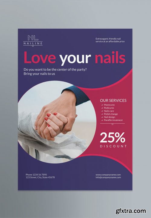 CreativeMarket - Nail Studio Poster 3998057