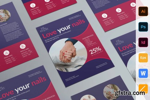 CreativeMarket - Nail Studio Flyer 3998056