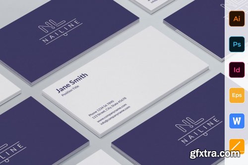 CreativeMarket - Nail Studio Business Card 3998055