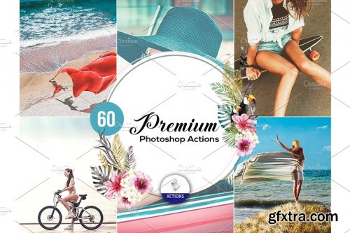 CreativeMarket - 60 Premium Photoshop Actions 3937945