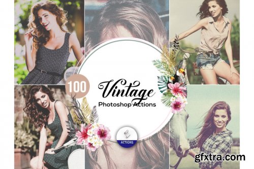 100 Vintage Photoshop Actions