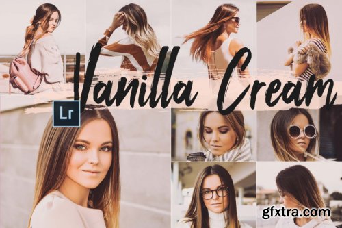 5 Vanilla Cream Desktop Lightroom Presets and ACR preset, clean warm LUts 