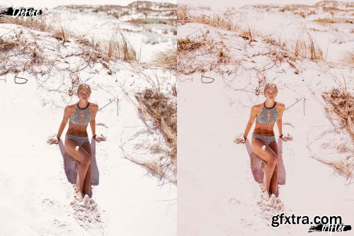 5 Vanilla Cream Desktop Lightroom Presets and ACR preset, clean warm LUts 