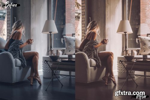 5 Vanilla Cream Desktop Lightroom Presets and ACR preset, clean warm LUts 