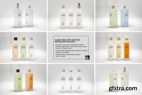 CreativeMarket - 10 Clear Container Packaging Mockups 3991572