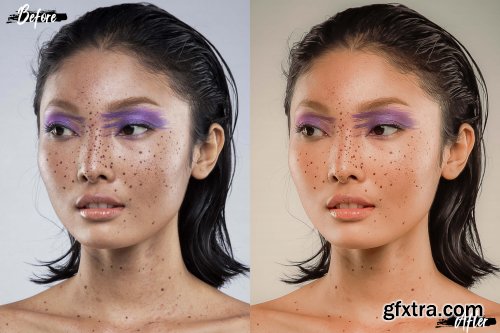 18 Perfect Skin Photoshop Actions, ACR and LUT presets, skin retouch