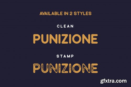 Punizione - Sans Vintage Font