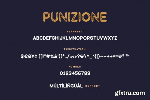 Punizione - Sans Vintage Font