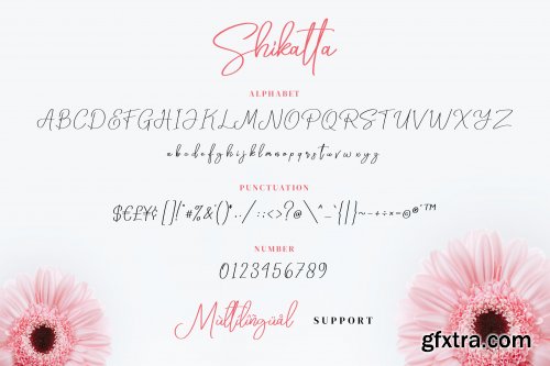 Shikatta - Signature Font