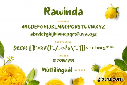 Rawinda - Handdrawn Font