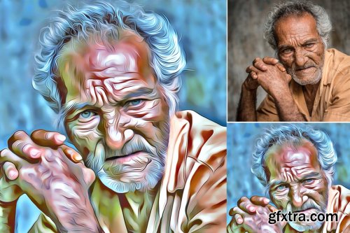 CreativeMarket - Portrait Speed Art Effect 3946675