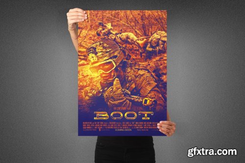 CreativeMarket - Boot Movie Poster Template 3991113