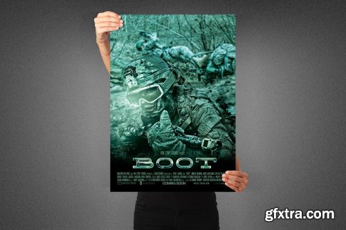 CreativeMarket - Boot Movie Poster Template 3991113