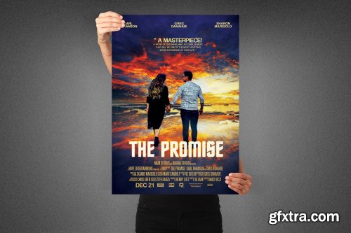 CreativeMarket - The Promise Movie Poster Template 3991837