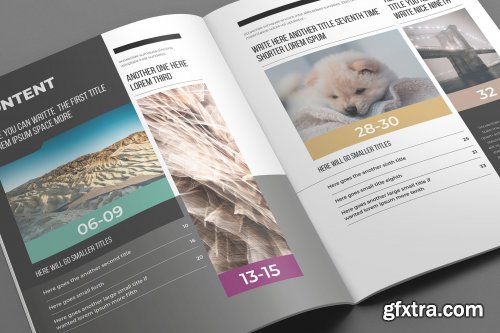 Indesign Magazine Brochure Template