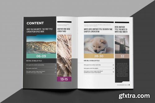 Indesign Magazine Brochure Template