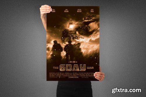 CreativeMarket - Six Day War Movie Poster Template 3990724