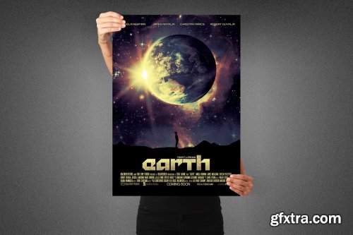 CreativeMarket - Earth Movie Poster Template 3990131