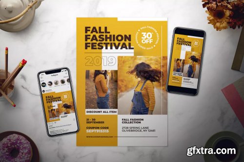 Fall Fashion Flyer Set