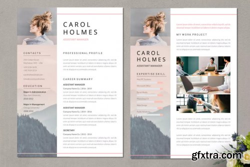 AssistantManager CV Resume Template Vol 65