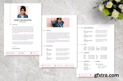 Creative Web Designer CV Resume Vol. 58