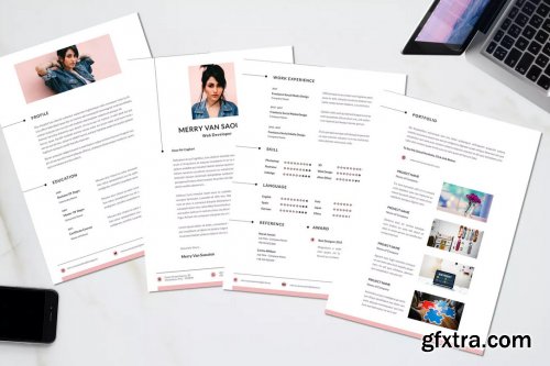 Creative Web Designer CV Resume Vol. 58