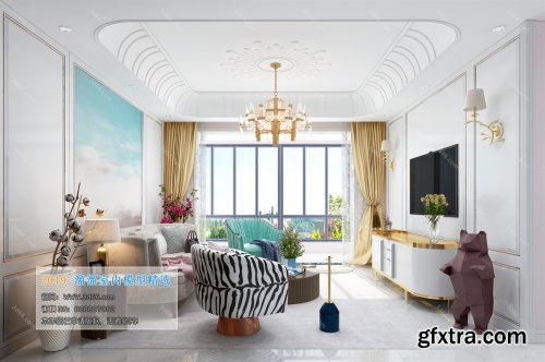 Modern Style Livingroom 51 V2 (2019)