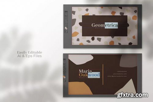 6 Abstract Business Card Templates 