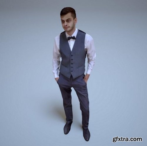 Formal wear man 3d Model