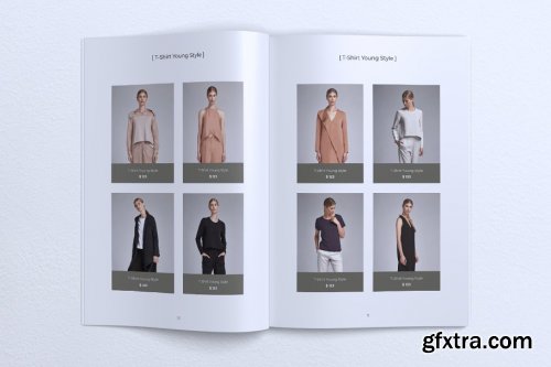 CreativeMarket - YOUNG Minimal Fashion Lookbook 3930893