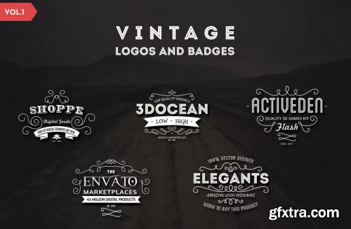 Vintage Logos and Badges Template - Vol.1