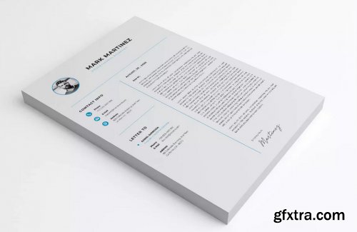 Minimalist CV Resume Vol. 49